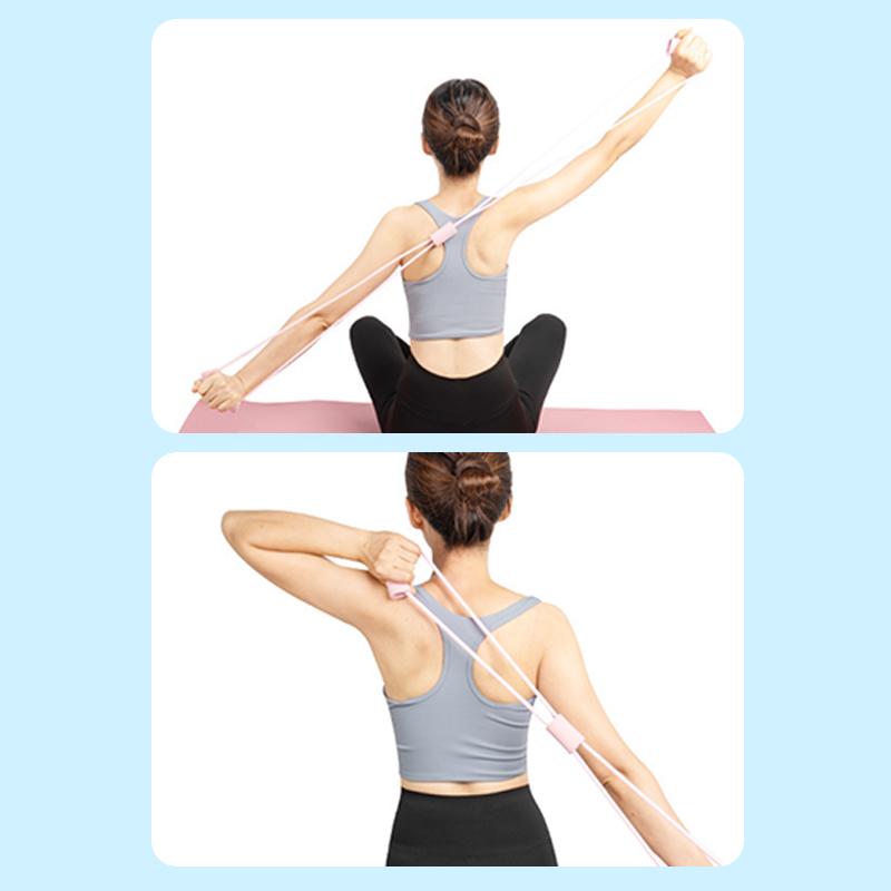 8-Shaped Tensile Device, Back Beauty, Yoga, Chest Expansion, Tension Strap, Female Back Health, 8-Shaped Rope