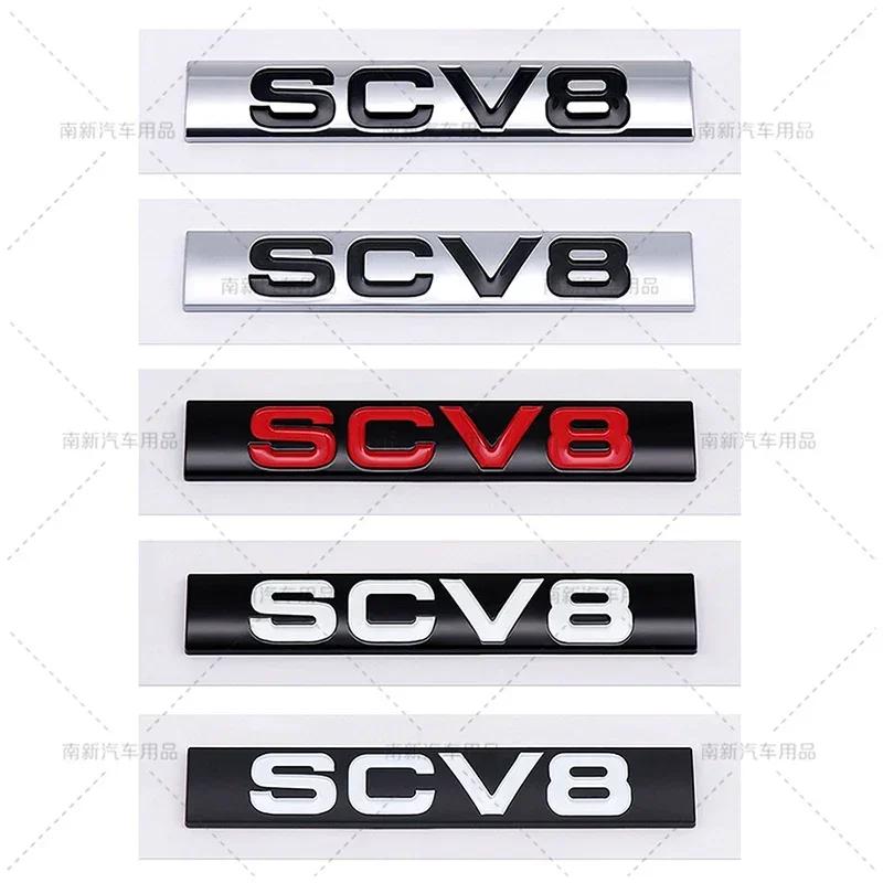 3D ABS HSE Luxury Badge SCV6 SCV8 SDV6 SDV8 Rear Trunk Emblem Car Fender Stickers For Discovery Velar Range Rover