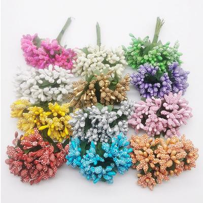 12/144 шт. Проволочный стебель DIY Свадебное украшение Товары для вечеринки Коробка Искусственный цветок Искусственный цветок Домашний декор Ягоды Тычинка