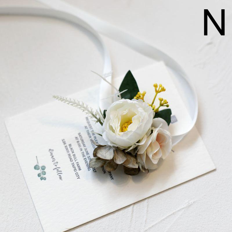 Wedding Corsage Wrist Flower Bridal Bridesmaid Brooch Bracelet Accessories Supplies
