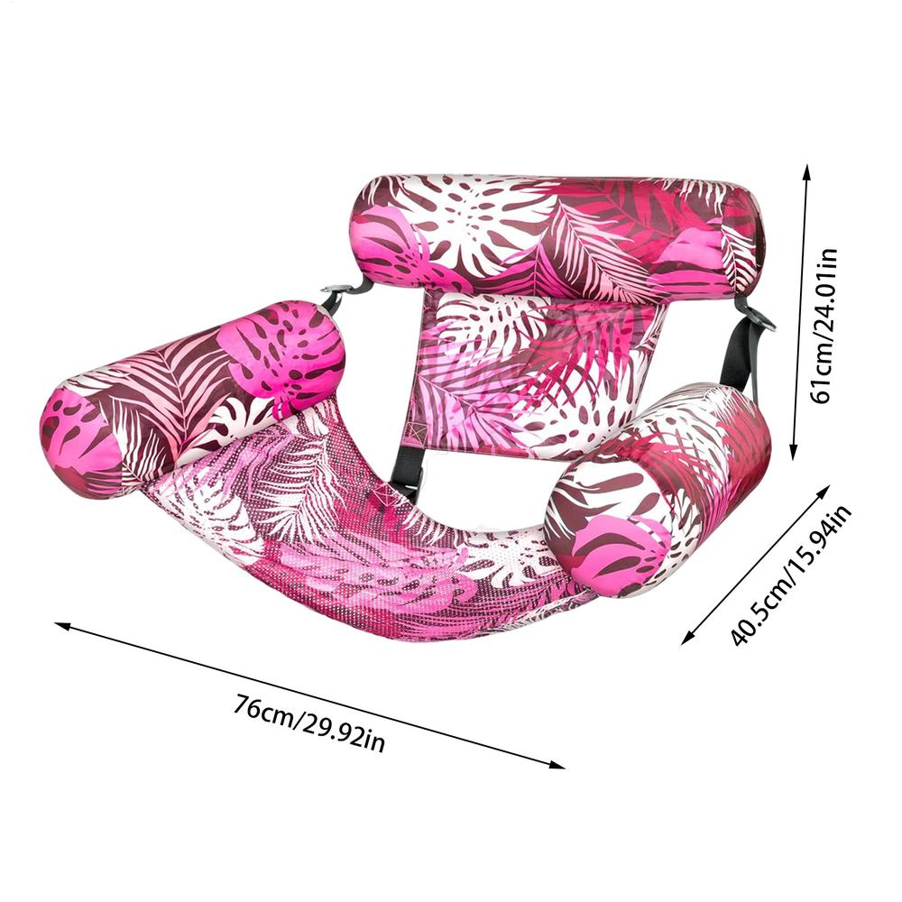 1pc Floating Water Lounge Bed Inflatable Pool Hammock Chair Foldable Swimming Recliner Heavy Duty Pool Floats for Adults