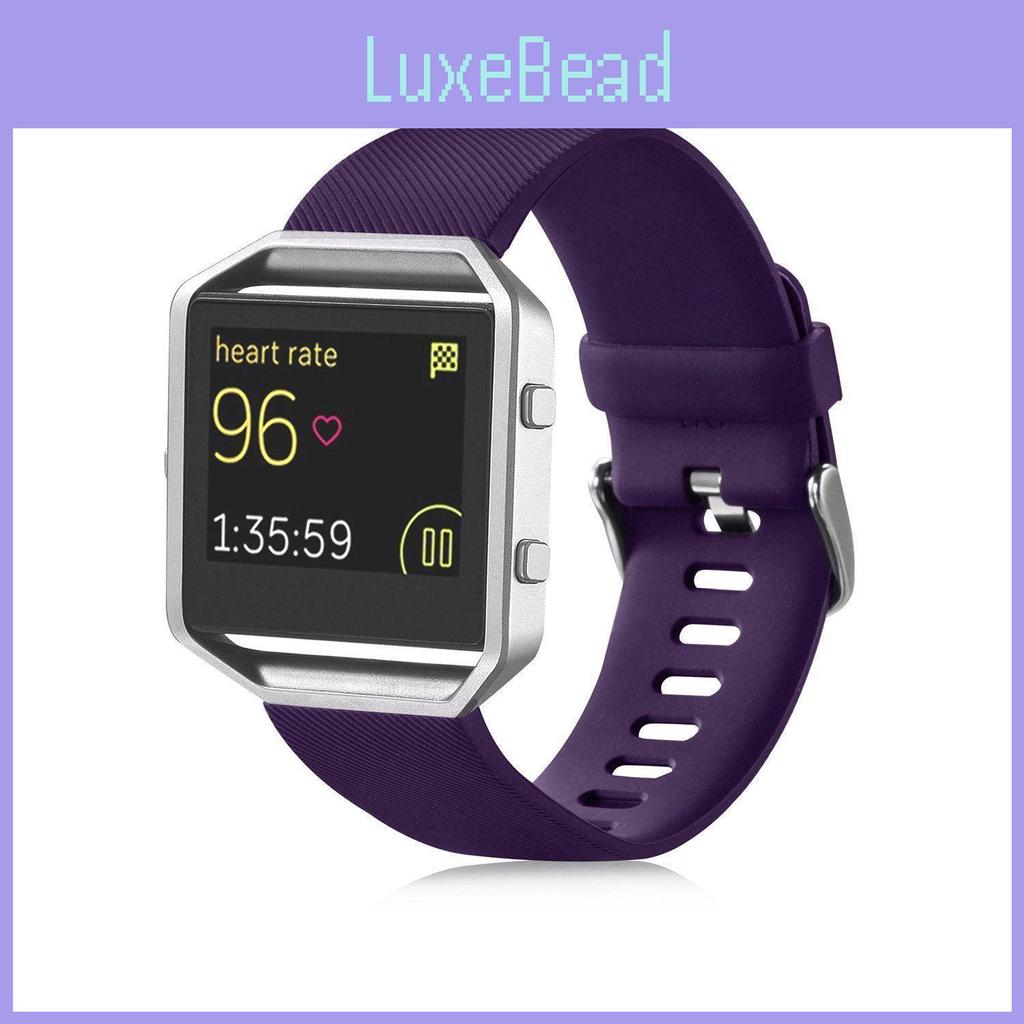 Силиконовый ремешок для часов Fitbit Blaze с пряжкой из нержавеющей стали для отслеживания фитнеса и повседневной носки