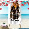The Rookie Custom Name Print Beach Towel Large Soft Quick Dry Towel For Beach Camping Swimming