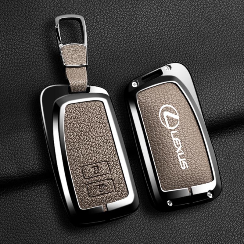 Vintage Leather Car Key Case Full Cover Shell Keychain Accessories For Lexus NX GX LX GS RX IS ES RC 200 250 350 LS 450H 300H XM6