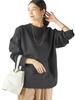 Ships for Women Hand Washable Gusset Design Georgette Top 312060153 Black One Size