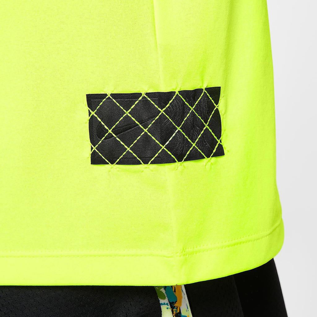 Nike Мужские майки Dri Fit Зеленые С круглым вырезом Умеренные Другие HV1889-702