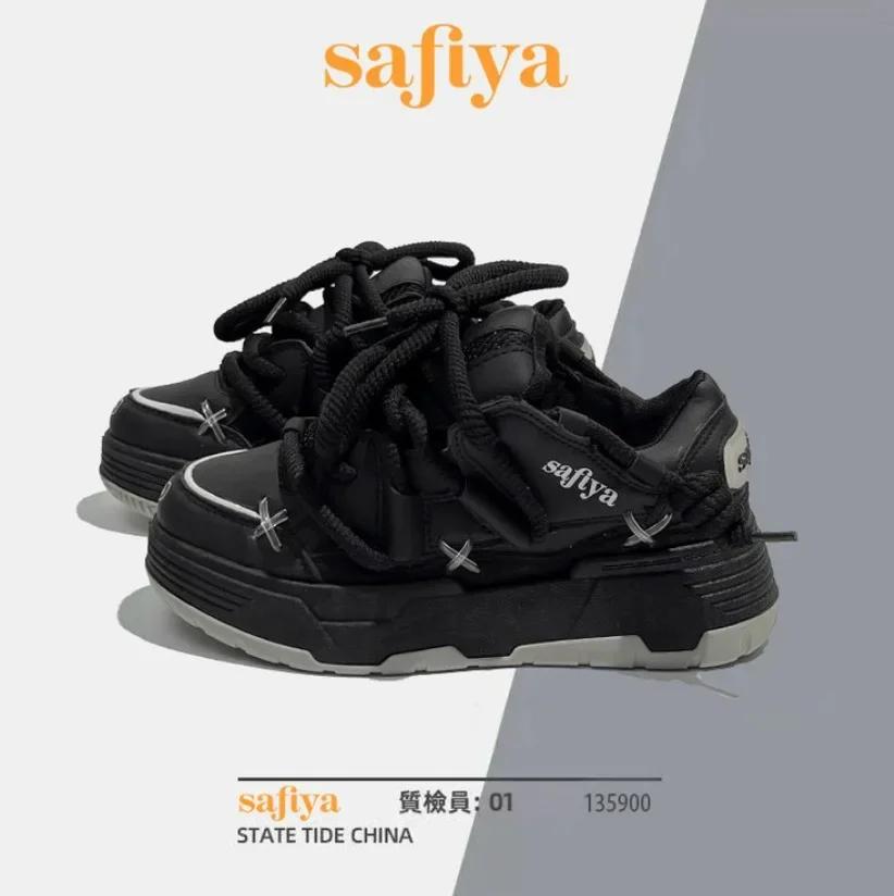 2025 женские кроссовки для бега, симпатичные кроссовки Harajuku, новые синие кроссовки на толстой платформе для студентов, повседневные розовые вулканизированные туфли