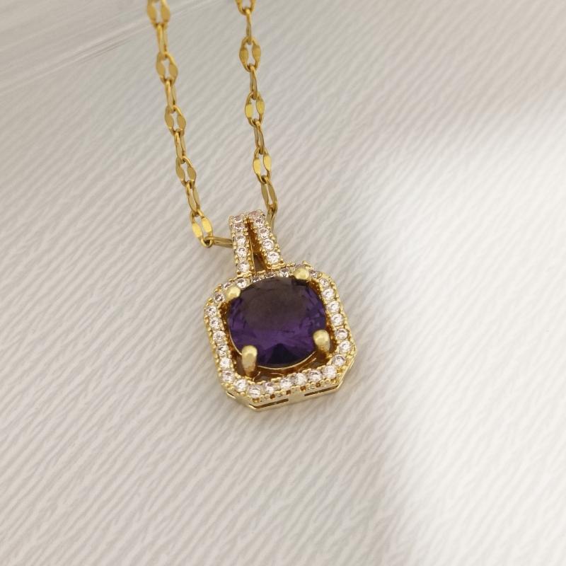 1 шт. новый стиль микро-циркон кошелек принцессы медная подвеска ожерелье женственная личность и аксессуары для колье