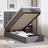 Maison Exclusive - Lit Ottoman Avec Matelas Gris 90x190 Cm Similicuir