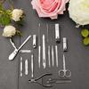 Hot Sale 4-Color Nail Clipper Set 8/12/16/19 in 1 Manicure & Pedicure Grooming Kit Stainless Steel Nail Cutter Tools Home Use