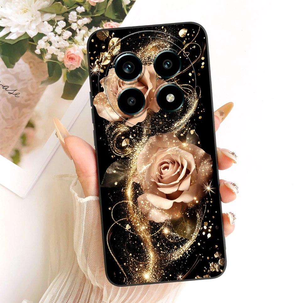 Daisy Bow Pattern Butterfly Flower Cherry Back Cover For Realme 13 Pro Pro+  Phone Case Soft Silicone Casing On Realme P1 Speed