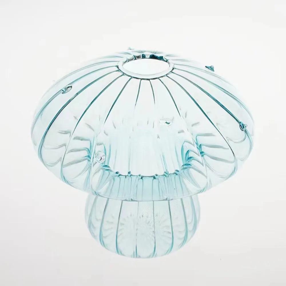 New Hydroponic Flower Bottle Transparent Glass Glass Vase Mushroom Aromatherapy Bottle Flower