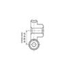 0.8M Stainless Steel Worm Shaft Copper Turbine Gear 20/25/30/35/40/50/60 Teeth