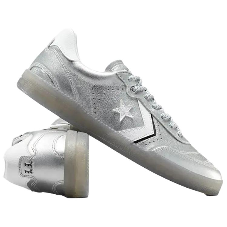 Converse Louie Lopez Pro 2 классические стильные удобные тонкая подошва нескользящие прочные низкие кеды для скейтбординга унисекс серебристые