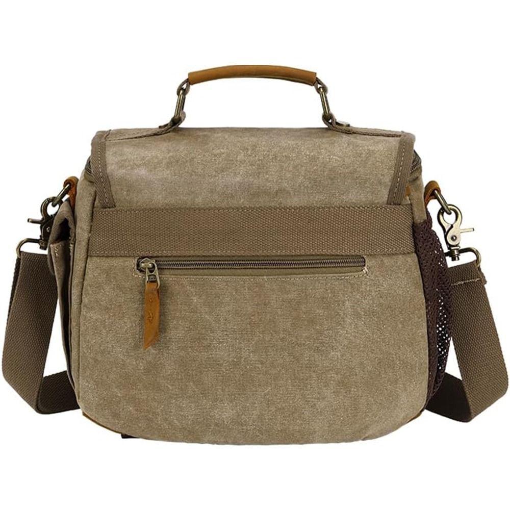 Сумка для беззеркальной фотокамеры из холста, мягкая винтажная сумка-мессенджер для объектива камеры, противоударный водонепроницаемый защитный чехол для камеры