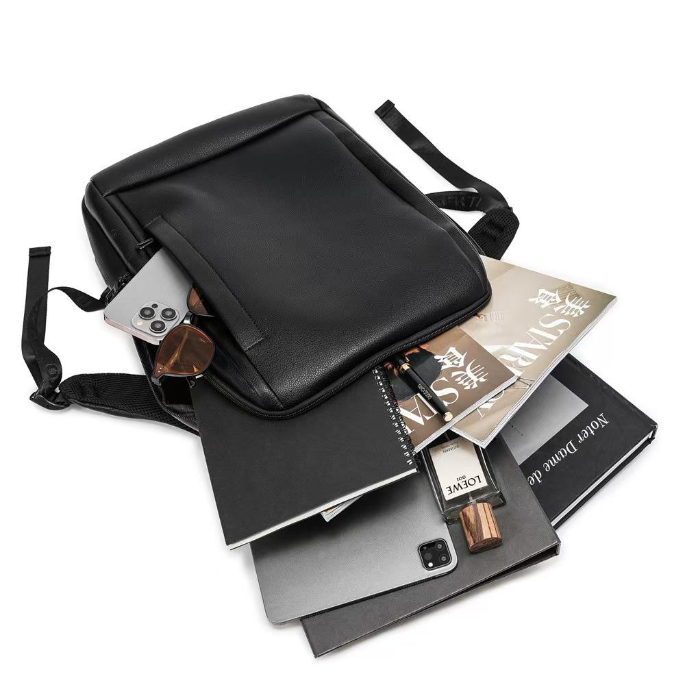 Мужской премиальный кожаный водонепроницаемый рюкзак для ноутбука - для бизнеса и путешествий