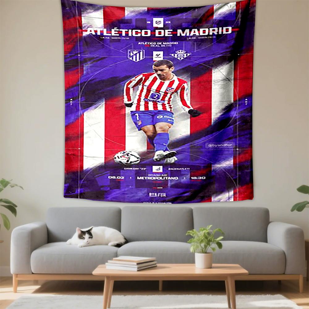 Tapestry Atletico Madrid Griezmann Matchday Wanda Metropolitano Poster Wall Hanging