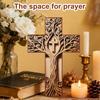 Baptism Gifts Wooden Wooden Cross 3D Design Hanging Plaque Wall Cross Handcrafted Cross Wall Decor Church Decor