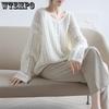 Spring and Autumn New Fried Dough Twists Knit Slouchy Style Top Women's Thin Hollow Sweater Pullover