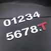 3D Metal English Letter & Number Car Sticker Emblem