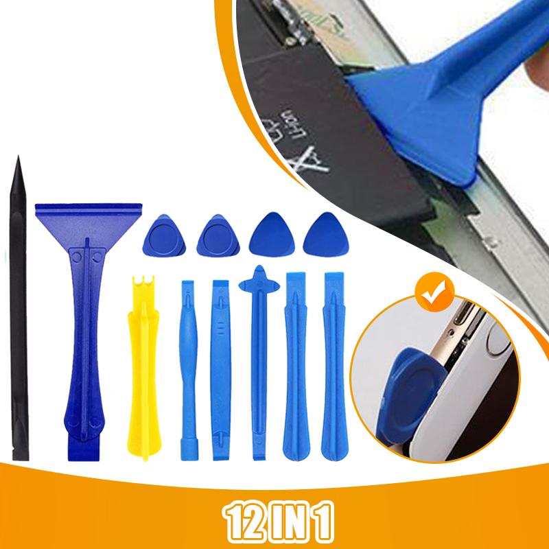 12 в 1 пластиковый ломик, лезвие, ремонт мобильного электронного оборудования, компьютер, разборка, набор отверток для вскрытия, ручной инструмент