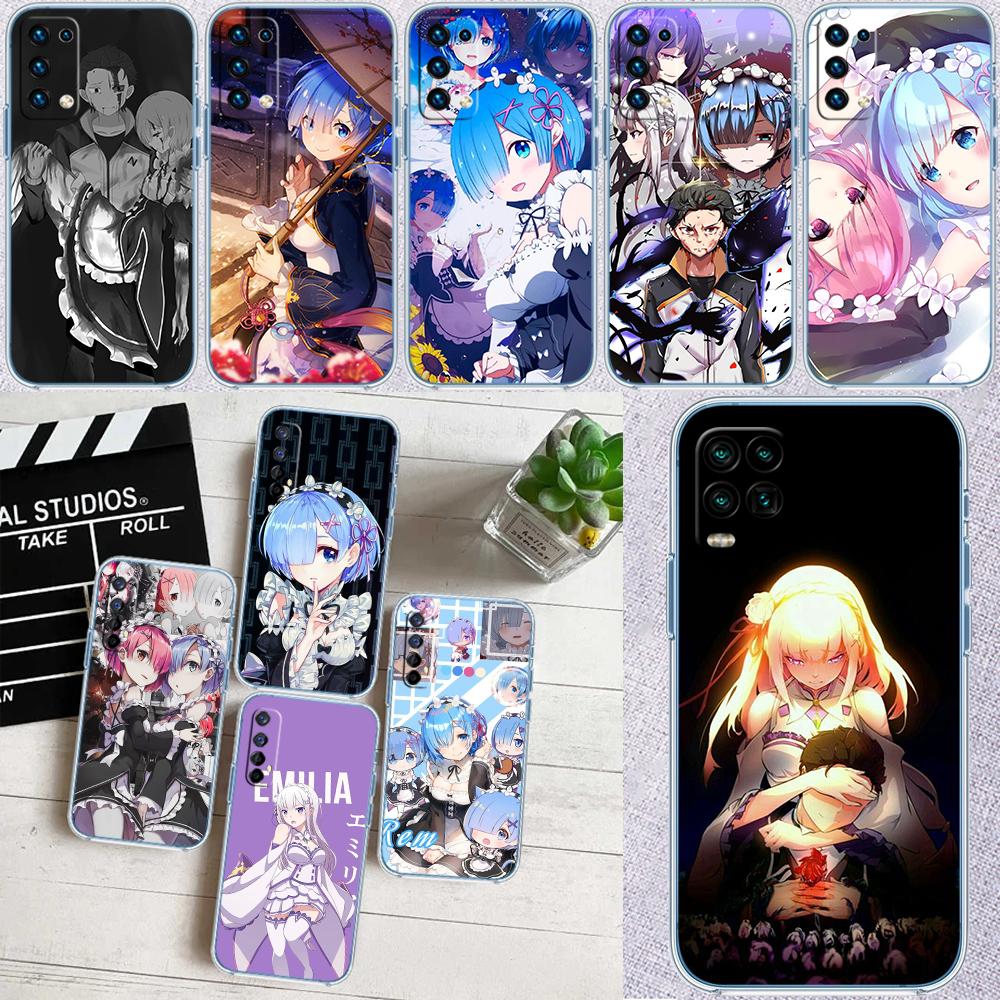 Чехол для телефона Re Zero Emilia Ram Rem для Motorola Moto G10 G20 G30 G31 G32 G34 G35 G41 G42 G50 G51 G52 G55 G60 G60S G62 G71 G72 G75