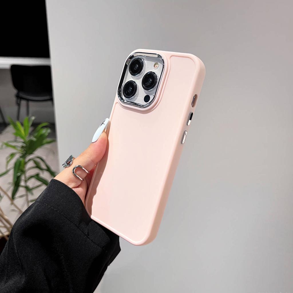 Металлическая фоторамка однотонная, подходит для чехлов iPhone 15 Pro Max и защитных чехлов iPhone 11/14 Pro