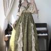 Элегантное платье Lolita Retro Jacquard Y2K Vintage Cosplay Green Великолепные элегантные платья королевы-принцессы