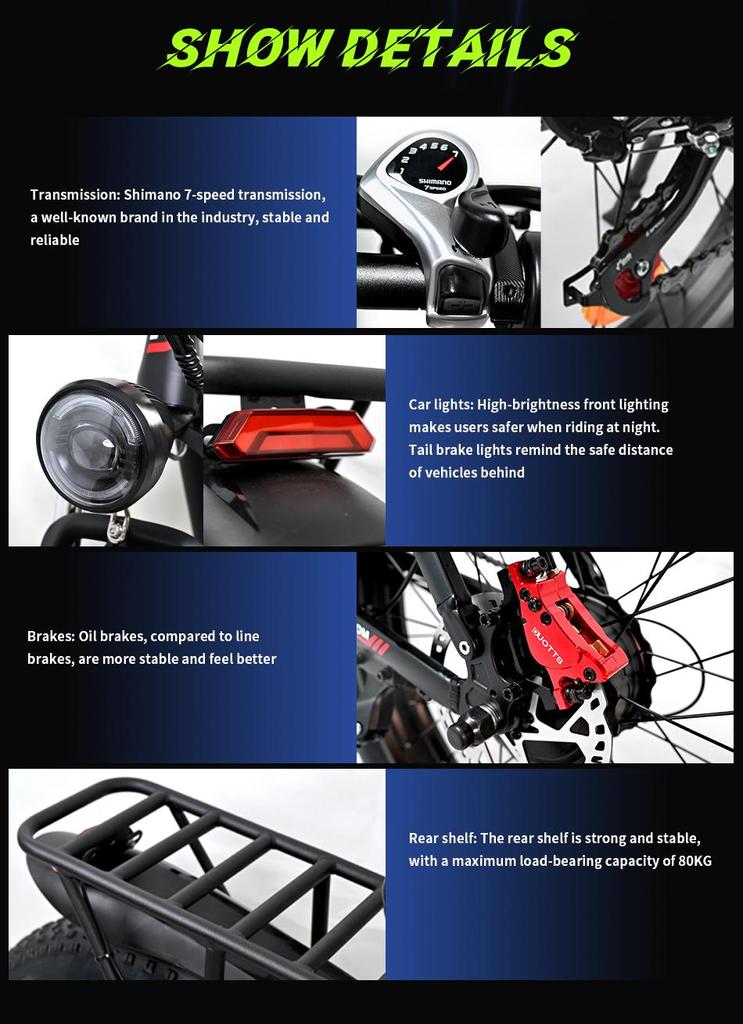 DUOTTS S26 Electric Bike 750W Motor, 48V 20Ah Samsung Battery, 120KM Range, IP55 Waterproof, 55° Climbing