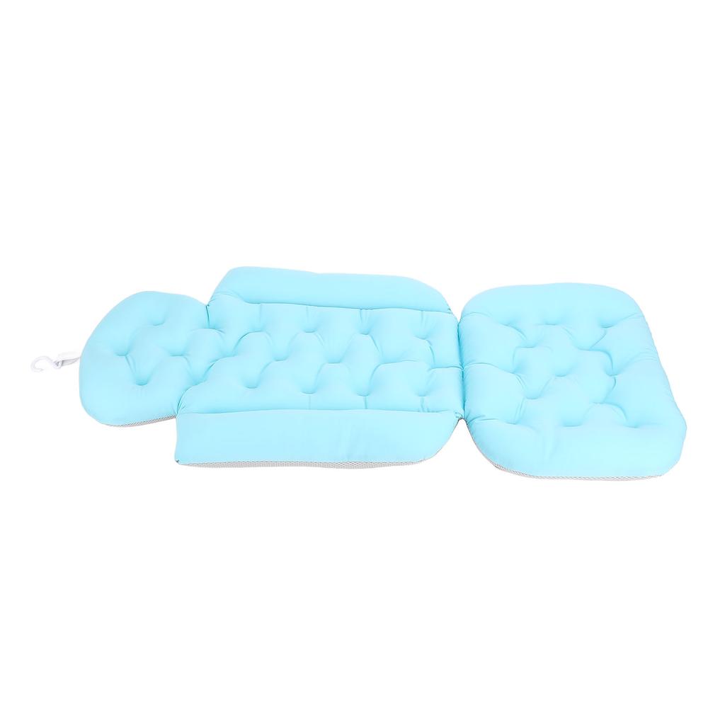 Подушка для ванны на все тело, противоскользящая, быстросохнущая, с поддержкой шеи, с присоской, синяя