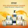 Streax Профессиональная питательная спа-маска для волос для женщин для нормальных и сухих волос 200 г Мягкость Гладкость Блеск
