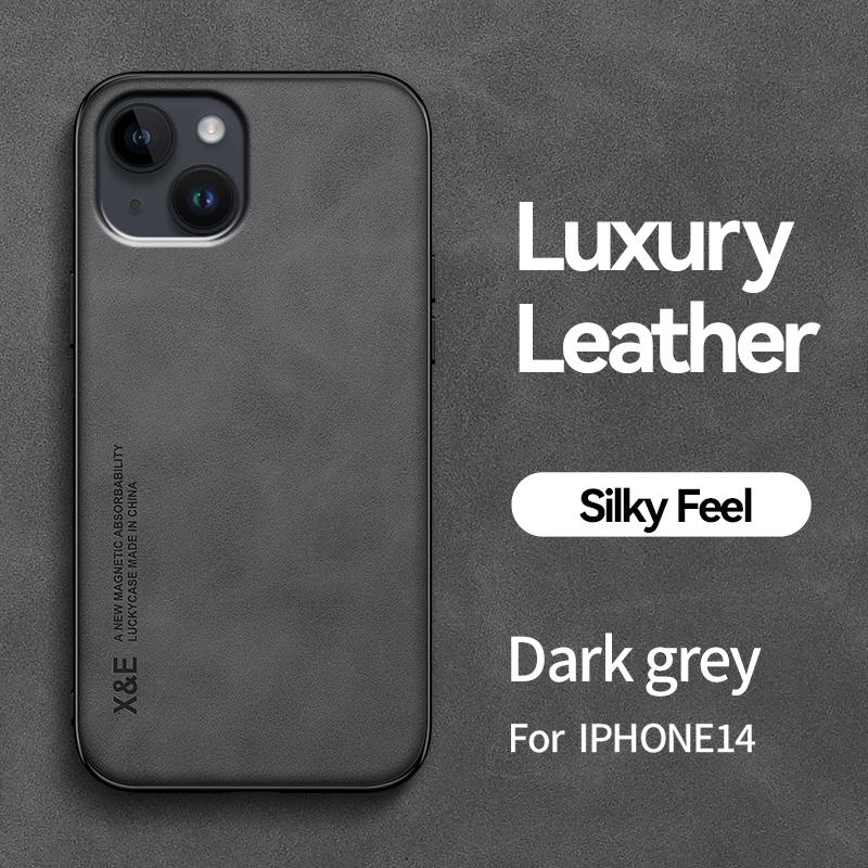 Роскошные магнитные чехлы из мягкой овчины для iPhone 14 13 12 11 Pro Max Mini X XR XS SE 2 7 8 Plus с поддержкой автомобильного держателя