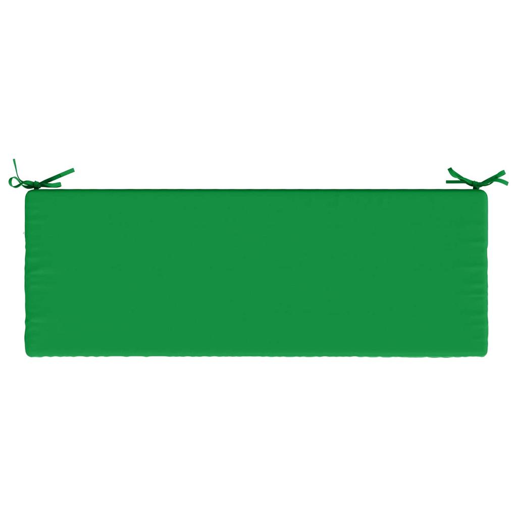 Bench Cushion SOEST 100percent Polyester Green 110 x 40 x 5 cm