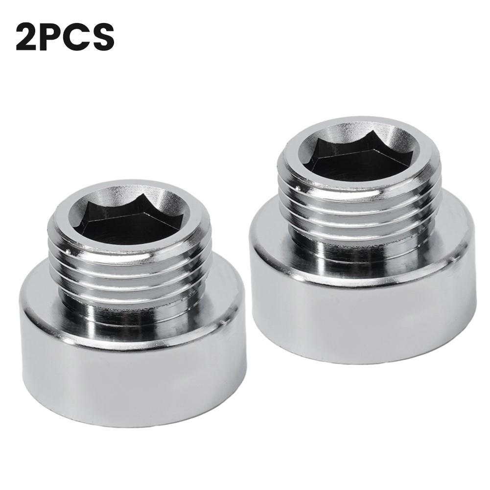 High Quality Chrome Plated Shower Head Adapter 34 Female To 12 Male Reducer