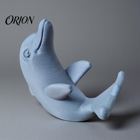 Нескользящий держатель для телефона, 3D-печатный милый дельфин, универсальный настольный для мобильного телефона, вертикальный просмотр ТВ и горизонтальный двухрежимный дисплей, матовый
