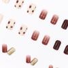 Red Tulip Elegant 24-Piece Winter Wearable Nail Stickers