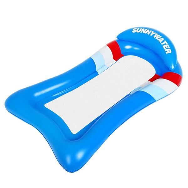 Трубка-гамак Sunnywater Mega Lounge, синий, 1 шт., корейские водные развлечения