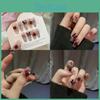 Handmade Gel Nail Wraps In Plum Jam Color Reusable Manicure Stickers