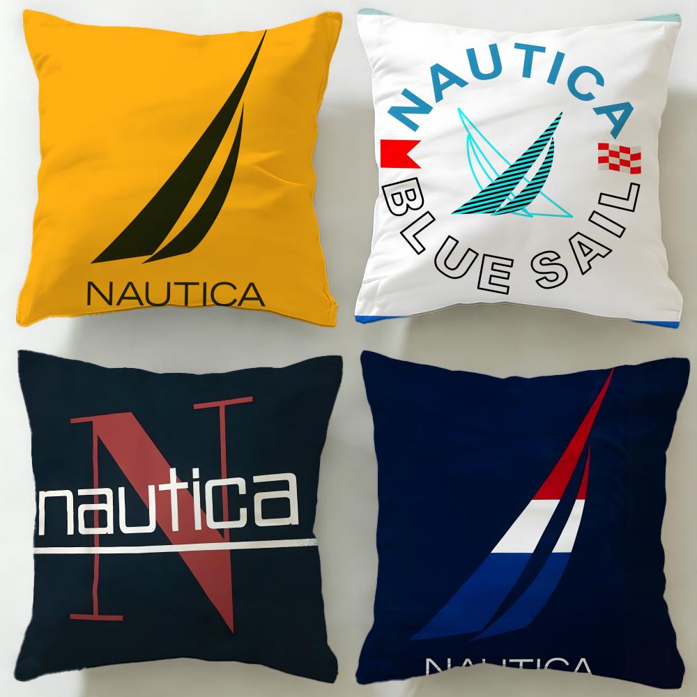 Классический модный бренд Nautica Наволочка с наполнителем Мягкая и легко стирающаяся Наволочка – Универсальная для Дивана, Кровати, Путешествий и Офиса