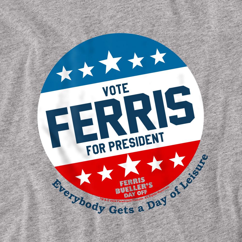 Ferris BuellerÂ´s Day Off Unisex Adult Vote Ferris For President T-Shirt