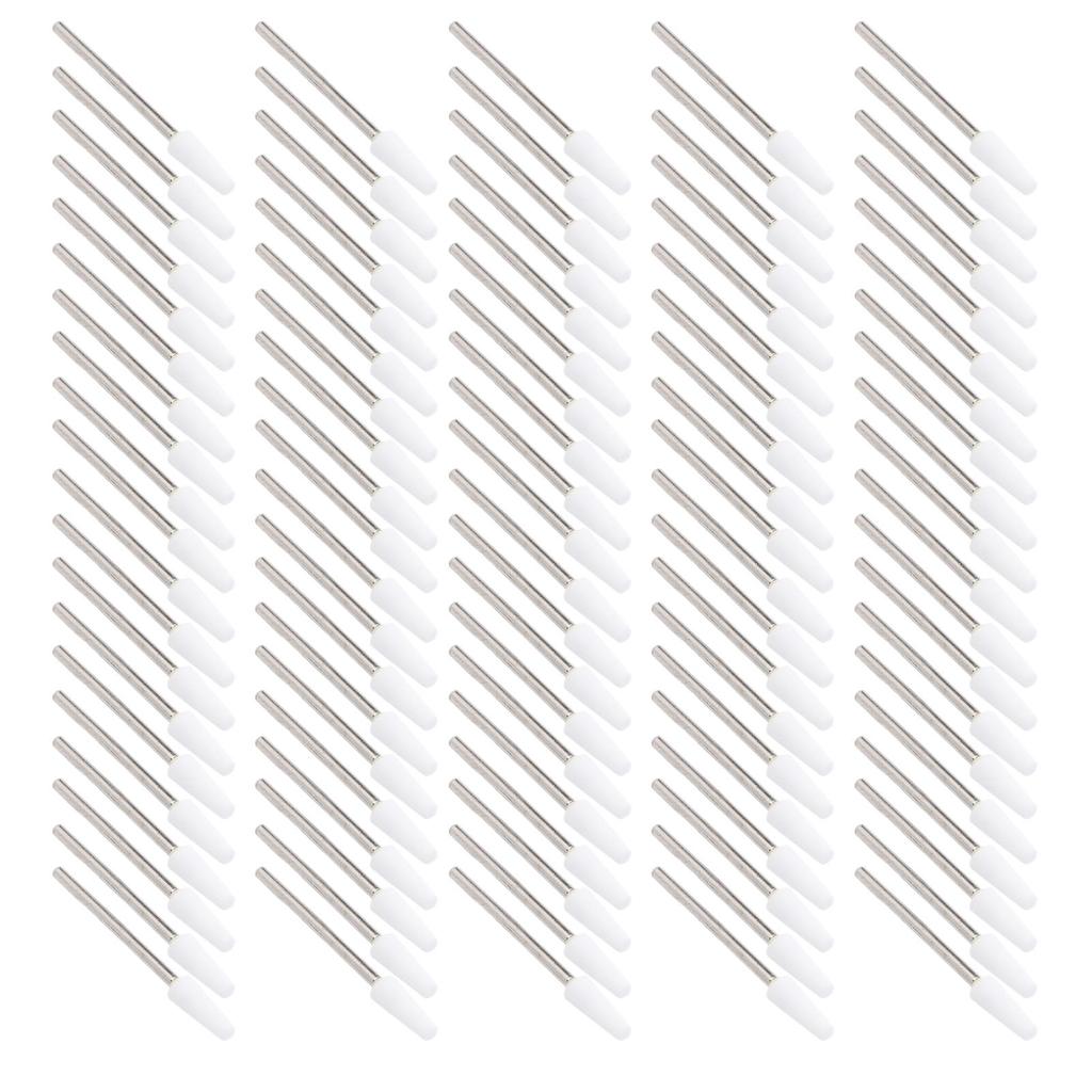 100 Pcs Tapered Barrel Nail Drill Bit Quartz Tungsten Steel Professional Cuticle Clean Drill Bit