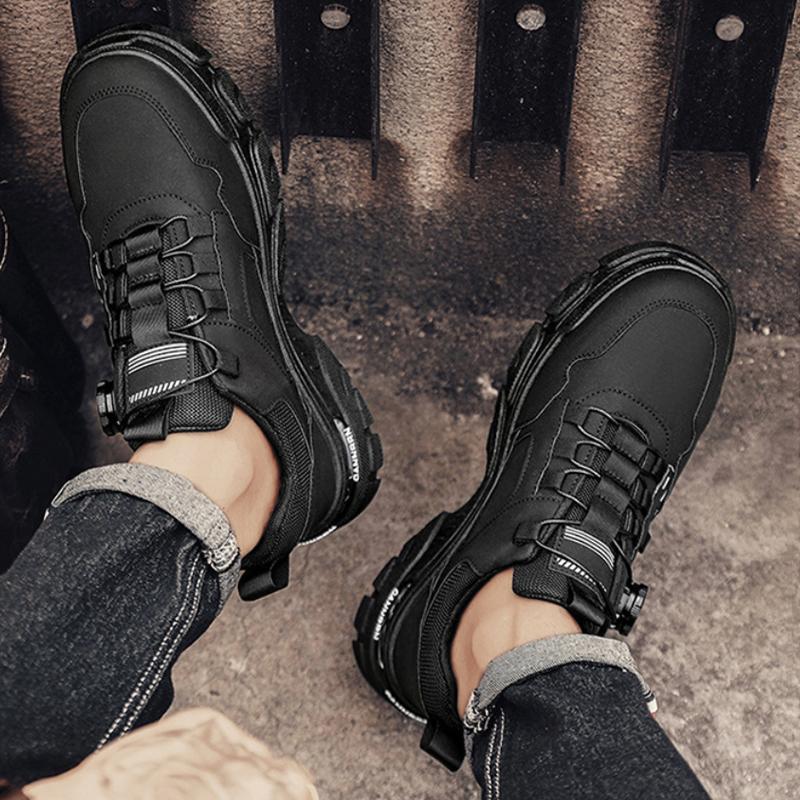 Мужская обувь Нескользящая обувь Модная обувь Дышащая повседневная обувь Ботинки Martin Обувь для мужчин Обувь на платформе с увеличенным голенищем