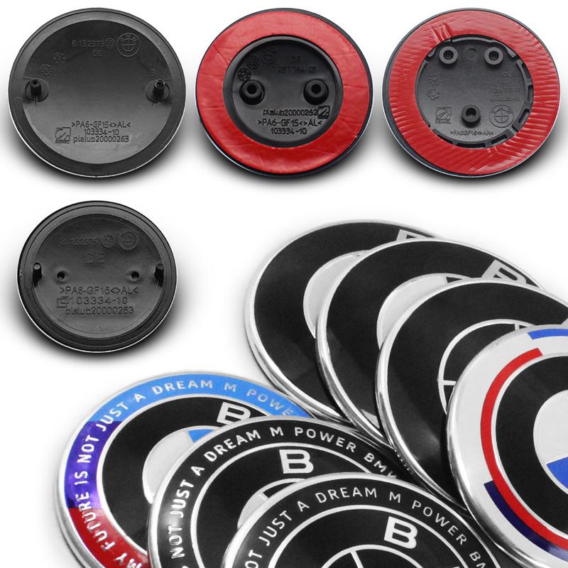 1Pc 82mm 74mm car Front Hood Emblem rear boot trunk logo For BMW M G20 G32 G11 X3 X5 X4 X6 X7 G30 G12 F40 F30 X1 Accessories QU3
