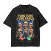 Mens Tung Tung Sahur Skeleton Halloween Is Calling Viral Dance T Shirts Tees Summer Short Sleeve T Shirt O Neck Casual Tshirt
