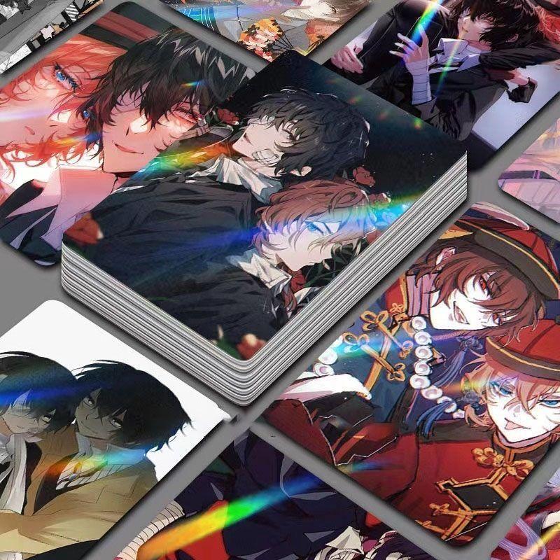 Bungo Stray Dogs 55 шт. Лазерные Мини-Карточки Коллекция Накано Особая Карточка Изысканные Самопечатанные Фотографии Polaroid Аниме Сувениры