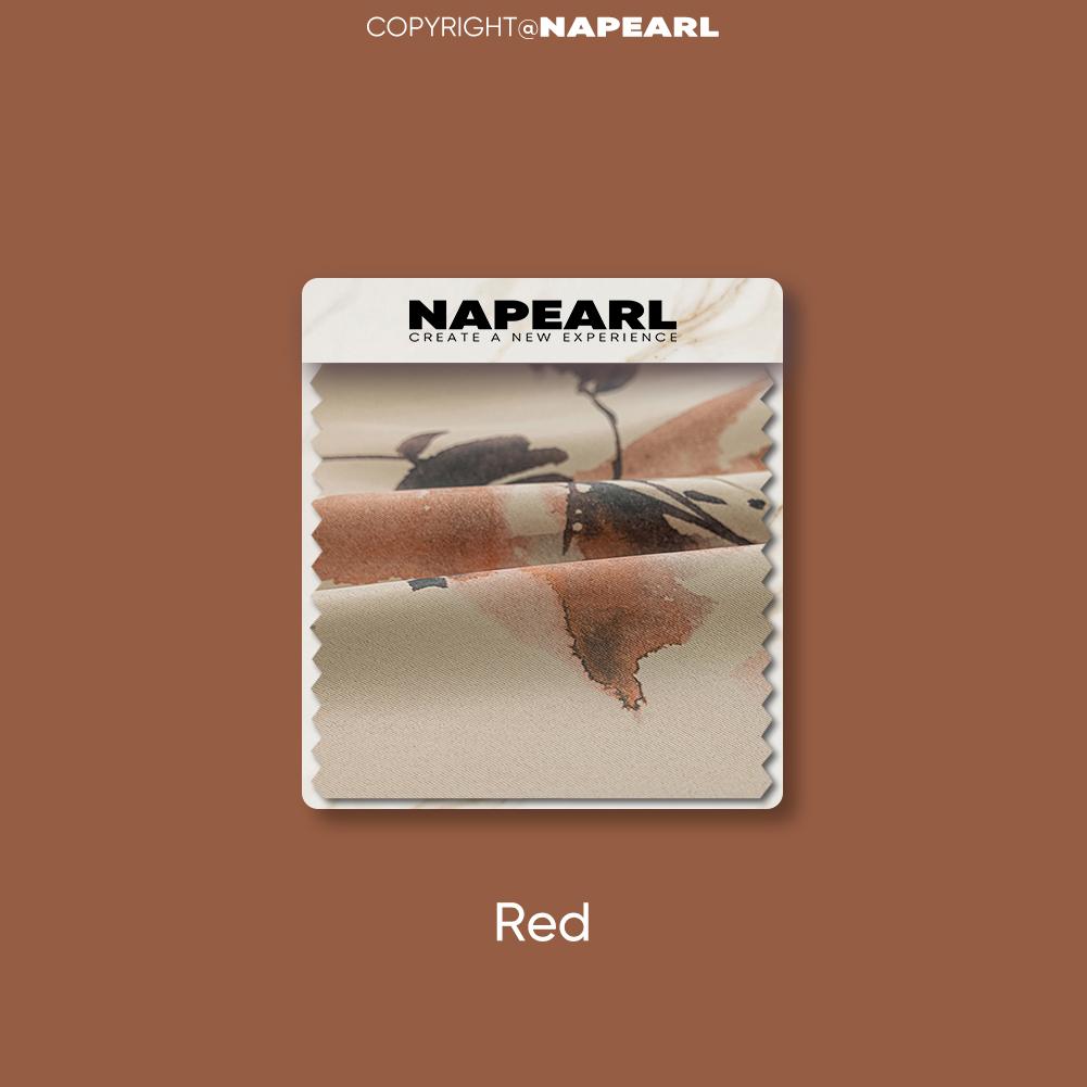 1PC NAPEARL 70-80% Light Blocking Pastoral Style Green Plant Printed Blackout Curtain For Bedroom Living Room Home Decor