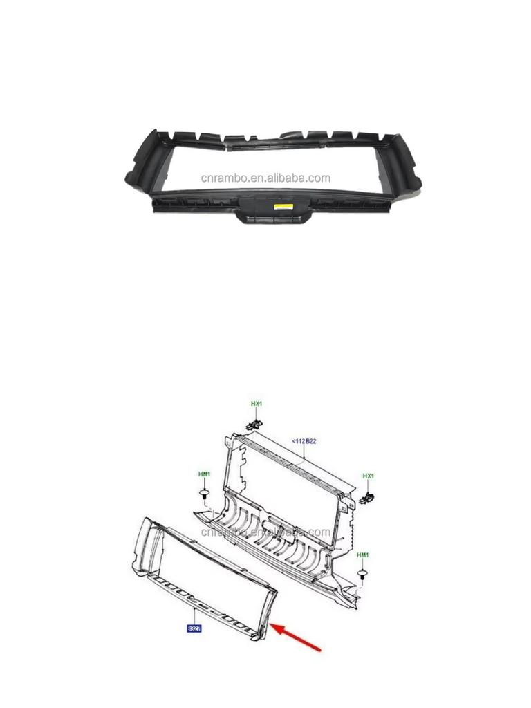 LR002756 Кронштейн радиатора Дефлектор воздуха для Land Rover Freelander 2 (2006-2014 гг.)