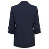 Women Suit Coat Turn-down Collar Long Sleeve Pockets Suit Jacket Solid Color Open