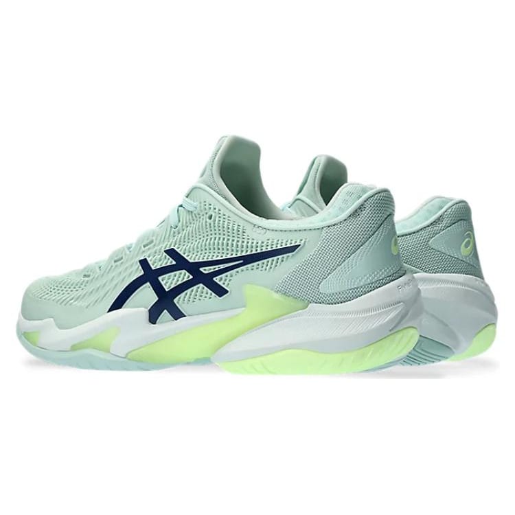 Asics Кроссовки для тенниса Court FF 3, удобные, с круглым носком, низкие, женские, серо-зеленые 1042A220-400