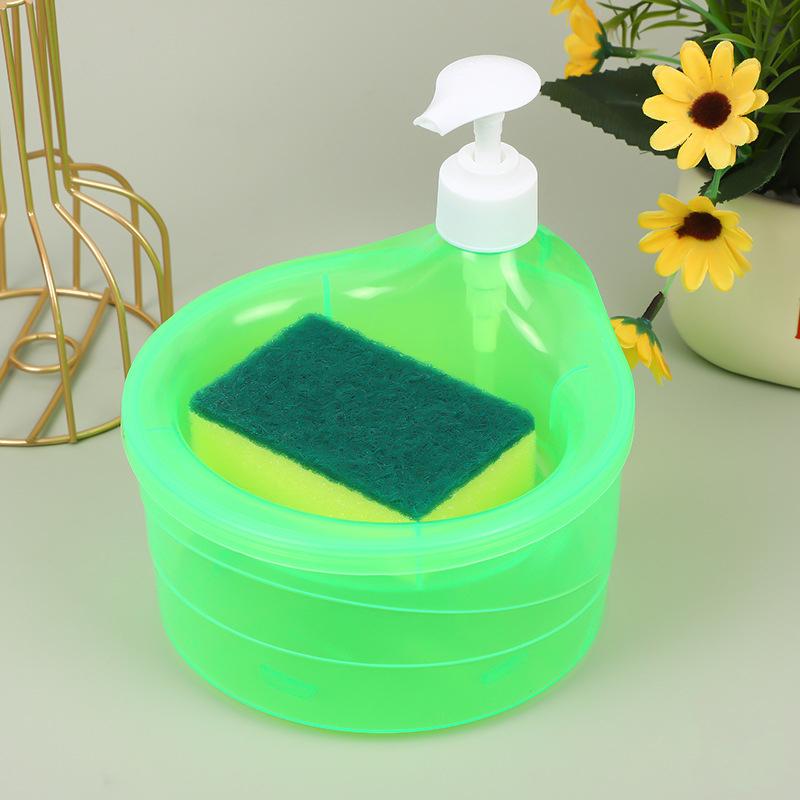 Кухонный дозатор моющего средства Держатель мыла Пресс-типа Автоматический распределитель жидкости Кухонные принадлежности Щетка для посудомоечной машины Комбинация